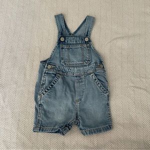 Baby Gap denim shorts overalls 12-18 months